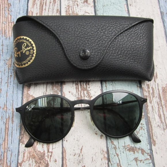 Ray-Ban Accessories - Ray-Ban RB4224 Round Light Ray Sunglasses In Black